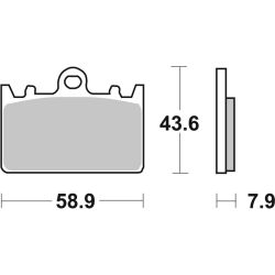 Pack Plaquettes de Frein avant Brembo Route Métal Fritté pour Kawasaki ZXR 400 (91-99) - 07KA14.SA