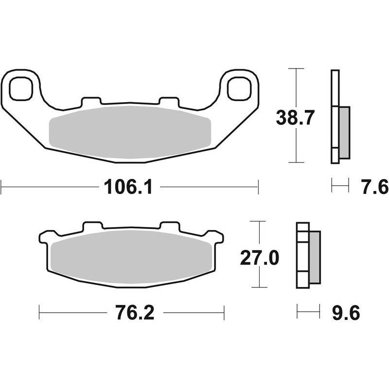 Pack Plaquettes de Frein avant Brembo Route Métal Fritté pour Kawasaki GPZ 500 S (94-03) - 07KA11.SA Pack Plaquettes de Frein avant Brembo Route Métal Fritté pour Kawasaki GPZ 500 S (94-03) - 07KA11.SA