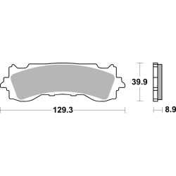 Pack Plaquettes de Frein avant Brembo Route Métal Fritté pour Honda GL 1800 Gold Wing (18-24) - 07HO65.SA