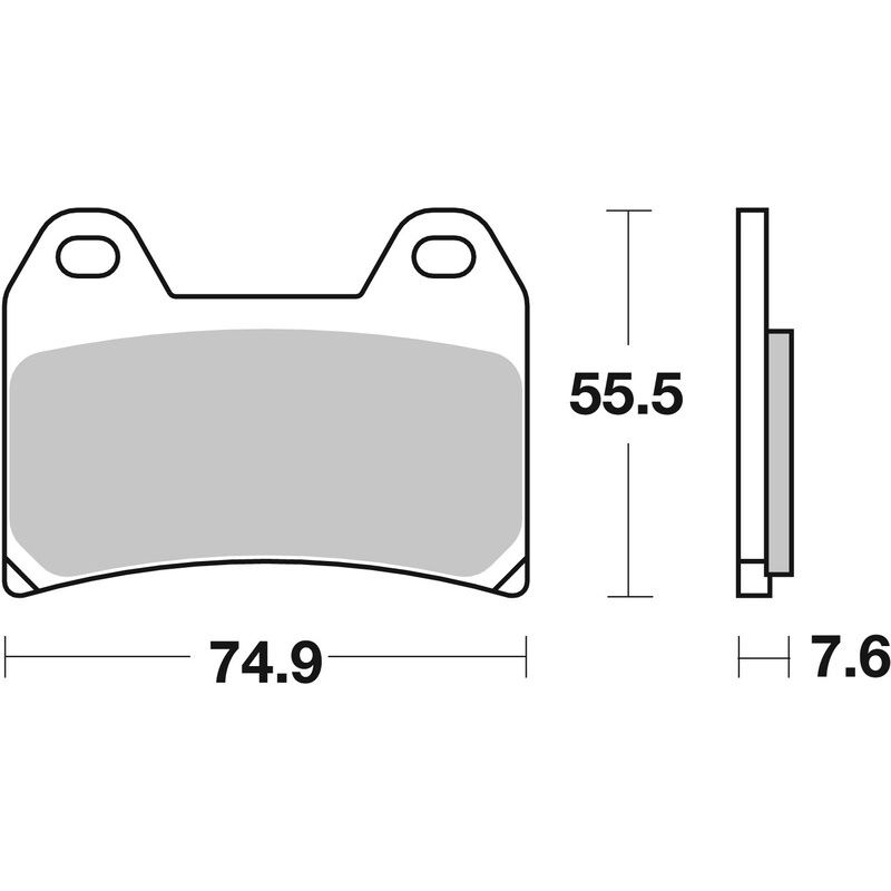 Pack Plaquettes de Frein avant Brembo Route Métal Fritté pour Honda CB 400 Four (1997) - 07HO47.SA Pack Plaquettes de Frein avant Brembo Route Métal Fritté pour Honda CB 400 Four (1997) - 07HO47.SA