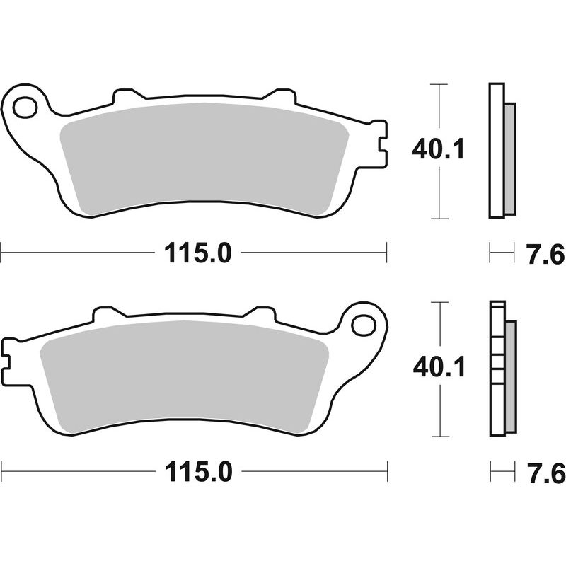 Pack Plaquettes de Frein avant Brembo Route Métal Fritté pour Honda ST 1100 Pan European (96-02) - 07HO44.SA Pack Plaquettes de Frein avant Brembo Route Métal Fritté pour Honda ST 1100 Pan European (96-02) - 07HO44.SA