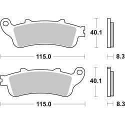 Pack Plaquettes de Frein avant Brembo Route Métal Fritté pour Honda CBR 1100 XX (97-06) - 07HO42.SA