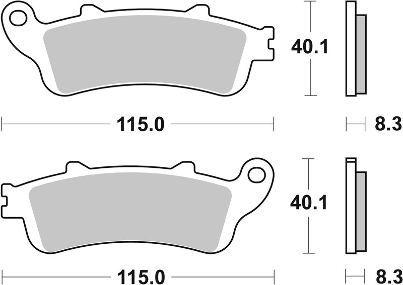 Pack Plaquettes de Frein avant Brembo Route Métal Fritté pour Honda VTX 1800 C (02-04) - 07HO42.SA
