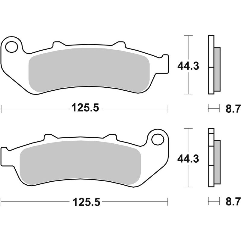 Pack Plaquettes de Frein avant Brembo Route Métal Fritté pour Honda CBR 1000 F (93-99) - 07HO39.SA Pack Plaquettes de Frein avant Brembo Route Métal Fritté pour Honda CBR 1000 F (93-99) - 07HO39.SA