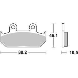 Pack Plaquettes de Frein avant Brembo Route Métal Fritté pour Cagiva Canyon 900 (1997) - 07HO35.SA