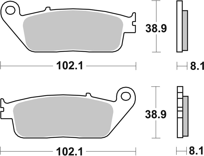 Pack Plaquettes de Frein avant Brembo Route Métal Fritté pour Honda PC 800 Pacific Coast (89-97) - 07HO30.SA