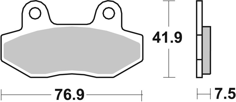 Pack Plaquettes de Frein avant Brembo Route Métal Fritté pour Hyosung GT 650 Comet S (07-13) - 07GR12.SA