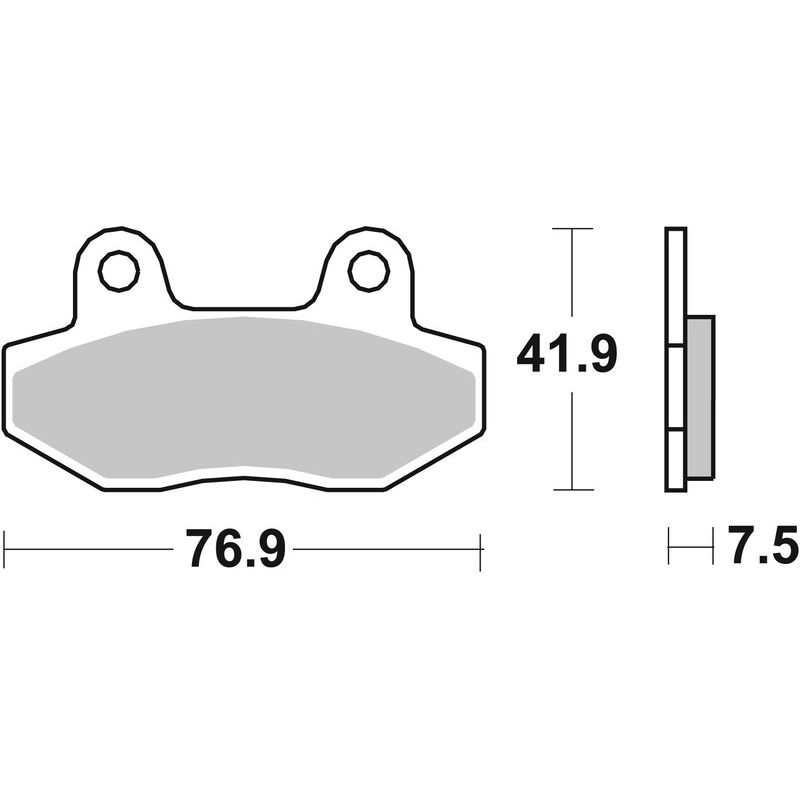 Pack Plaquettes de Frein avant Brembo Route Métal Fritté pour Hyosung GT 650 Comet (04-12) - 07GR12.SA Pack Plaquettes de Frein avant Brembo Route Métal Fritté pour Hyosung GT 650 Comet (04-12) - 07GR12.SA