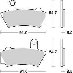 Pack Plaquettes de Frein avant Brembo Route Métal Fritté pour BMW R 18 (2024) - 07BB40.SA