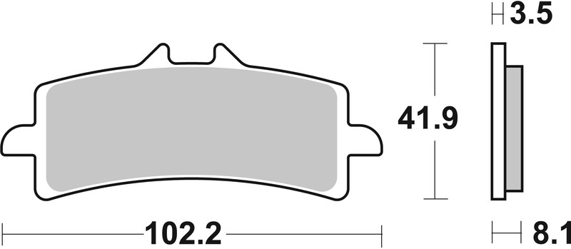 Pack Plaquettes de Frein avant Brembo Route Métal Fritté pour Triumph Scrambler 1200 XC (19-23) - 07BB37.SA