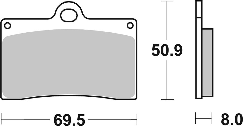 Pack Plaquettes de Frein avant Brembo Route Métal Fritté pour Ducati 748 Biposto (95-98) et (2000) - 07BB15.SA