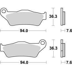 Pack Plaquettes de Frein avant Brembo Route Métal Fritté pour Ducati 620 Multistrada (05-06) - 07BB04.SA