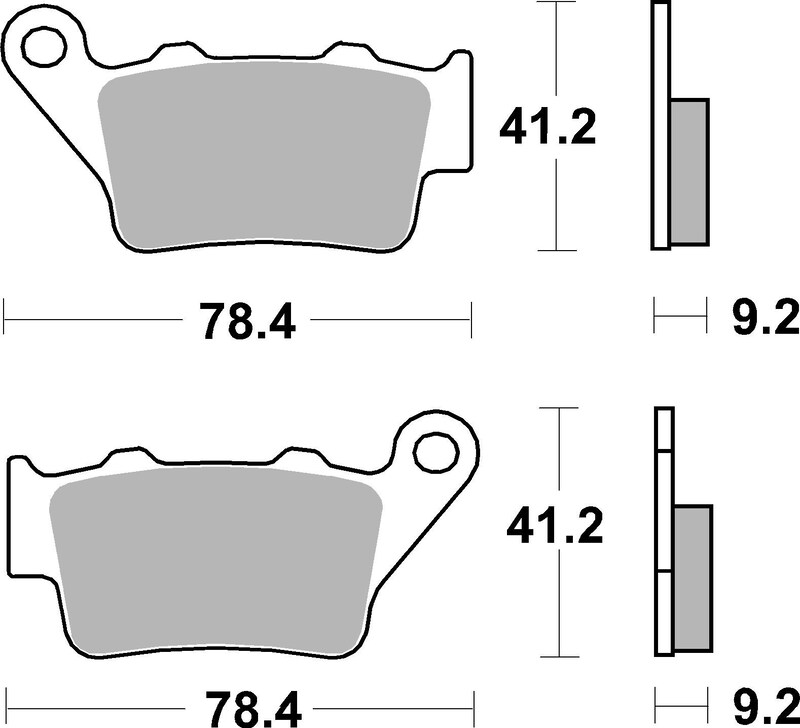 Plaquettes de Frein Arrière Brembo Métal Fritté pour Aprilia Tuareg 660 (21-25) - 07BB02SP