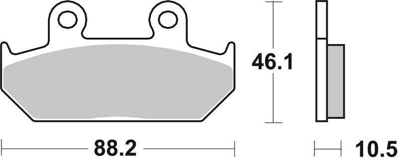 Plaquettes de Frein avant Brembo Route Métal Fritté pour Honda NX 500 Dominator (88-92) - 07HO35.SA