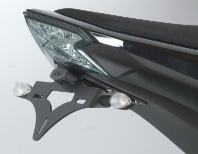 Support de Plaque R&G pour Kawasaki Z 800 / E (13-17) avec micros clignotants en M8 - LP0136BK