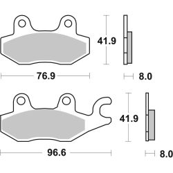 Pack Plaquettes de Frein avant Brembo Route Métal Fritté pour Triumph Trident 750 (92-98) - 07YA21.SA et 07YA22SA