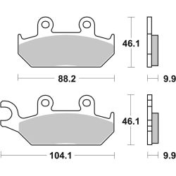 Plaquettes de Frein avant Brembo Route Métal Fritté pour Yamaha XT 600 (90-94) - 07YA25.SA