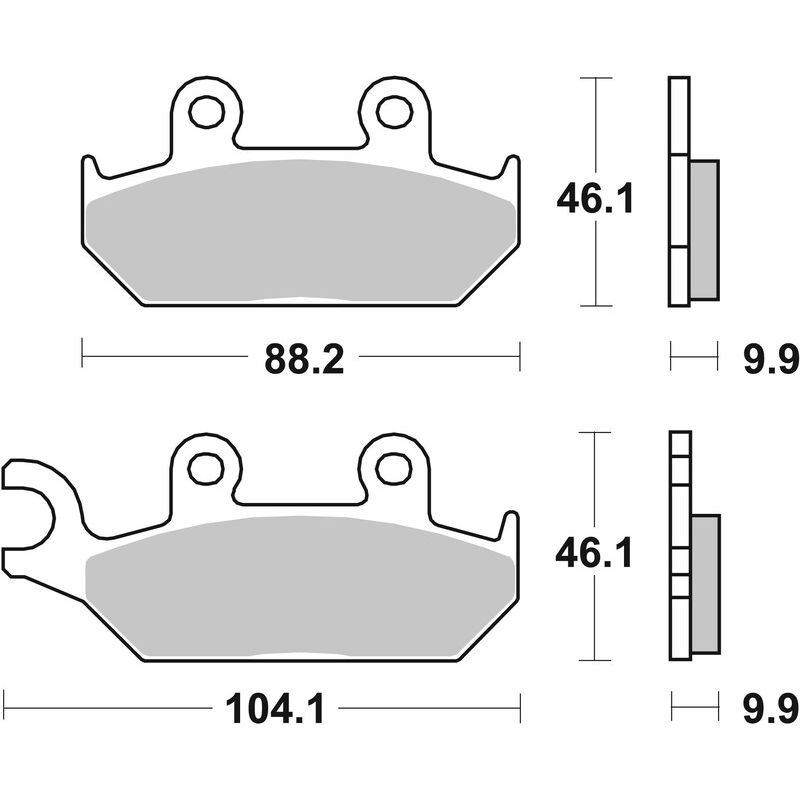 Plaquettes de Frein avant Brembo Route Métal Fritté pour Yamaha XT 600 (90-94) - 07YA25.SA Plaquettes de Frein avant Brembo Route Métal Fritté pour Yamaha XT 600 (90-94) - 07YA25.SA