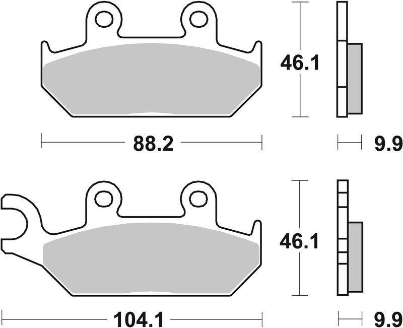 Plaquettes de Frein avant Brembo Route Métal Fritté pour Yamaha XT 600 (90-94) - 07YA25.SA