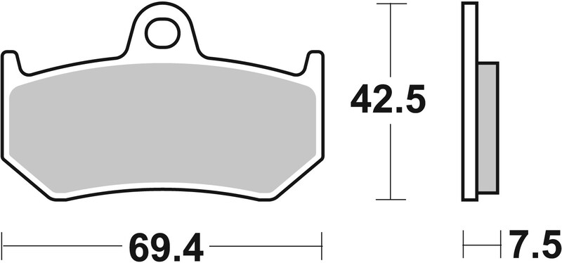 Plaquettes de Frein Arrière Brembo Métal Fritté pour MV Agusta Brutale 910 (06-08) - 07GR35SP