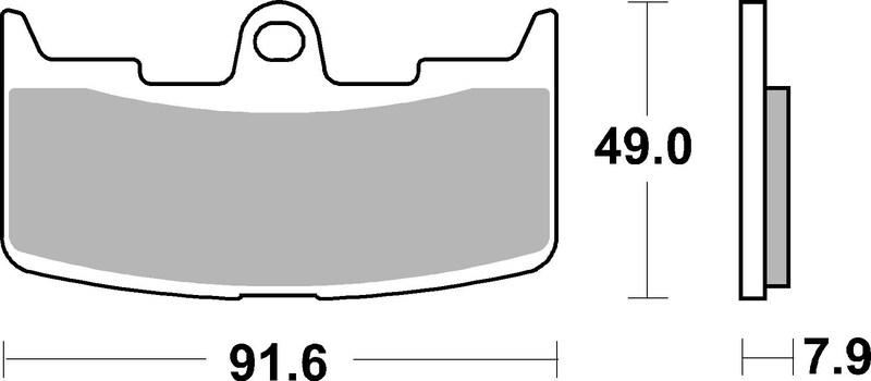 Plaquettes de Frein avant Brembo Route Métal Fritté pour Buell XB9S Lightning (02-10) - 07GR68.SA