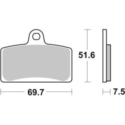 Plaquettes de Frein avant Brembo Route Métal Fritté pour Aprilia RS4 125 (15-17) - 07GR72.SA