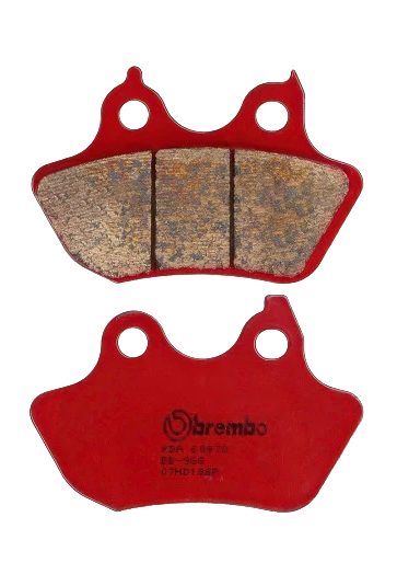 Plaquettes de Frein Arrière Brembo Métal Fritté pour Harley Davidson FXST 1450 Softail Standard (2006) - 07HD18SP