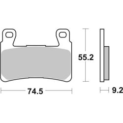 Plaquettes de Frein avant Brembo Route Métal Fritté pour HD Softail SLIM (2020) - 07HD20.SA