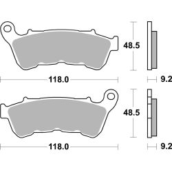 Plaquettes de Frein avant Brembo Route Métal Fritté pour HD XL 1200 V Seventy-Two (14-16) - 07HD22.SA