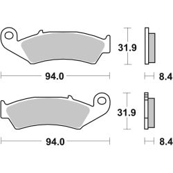 Plaquettes de Frein Arrière Brembo Métal Fritté pour Honda VFR 400 R3 (89-91) - 07HO29SP
