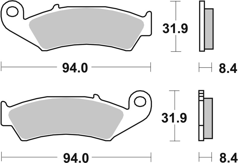 Plaquettes de Frein Arrière Brembo Métal Fritté pour Honda RVF 750 R (94-95) - 07HO29SP