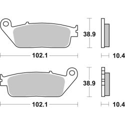 Plaquettes de Frein Arrière Brembo Métal Fritté pour Honda ST 1100 Pan European (90-02) - 07HO34SP