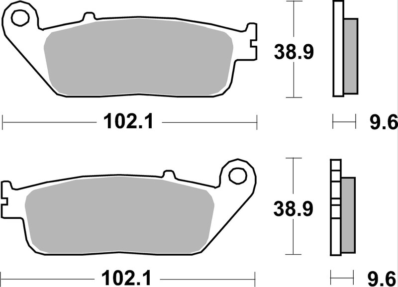 Plaquettes de Frein avant Brembo Route Métal Fritté pour Honda CTX 700 (2014) - 07HO41.SA