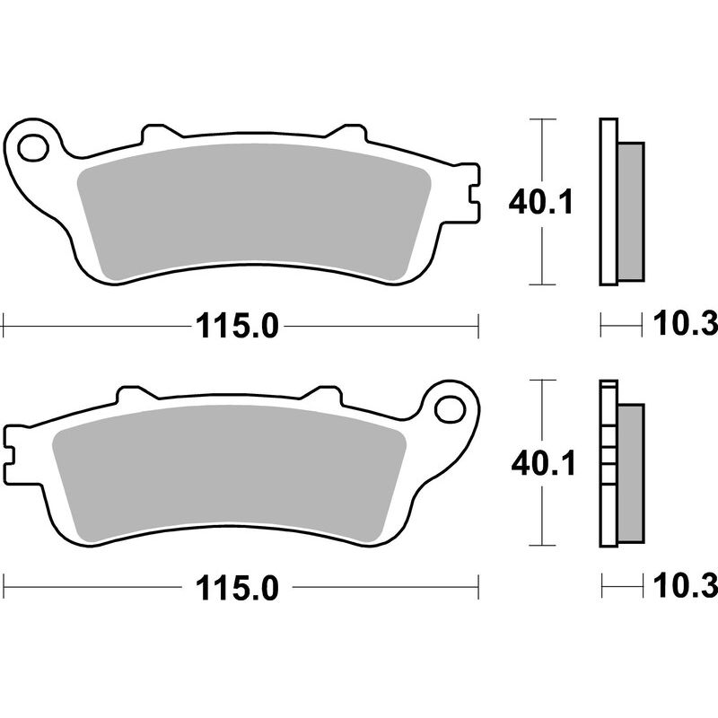 Plaquettes de Frein Arrière Brembo Métal Fritté pour Honda GL 1800 Gold Wing (01-17) - 07HO52SP Plaquettes de Frein Arrière Brembo Métal Fritté pour Honda GL 1800 Gold Wing (01-17) - 07HO52SP