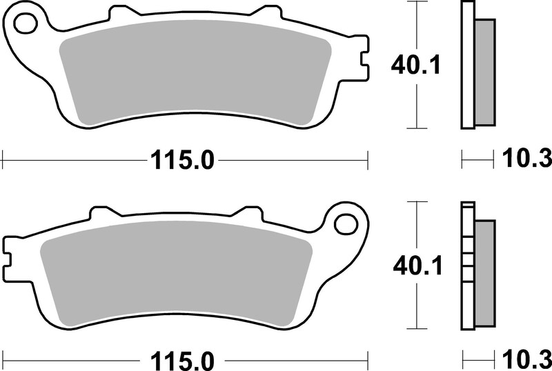 Plaquettes de Frein Arrière Brembo Métal Fritté pour Honda GL 1800 Gold Wing (01-17) - 07HO52SP