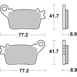 Plaquettes de Frein Arrière Brembo Métal Fritté pour Suzuki GSX-R 1000 R (17-21) - 07HO59SP
