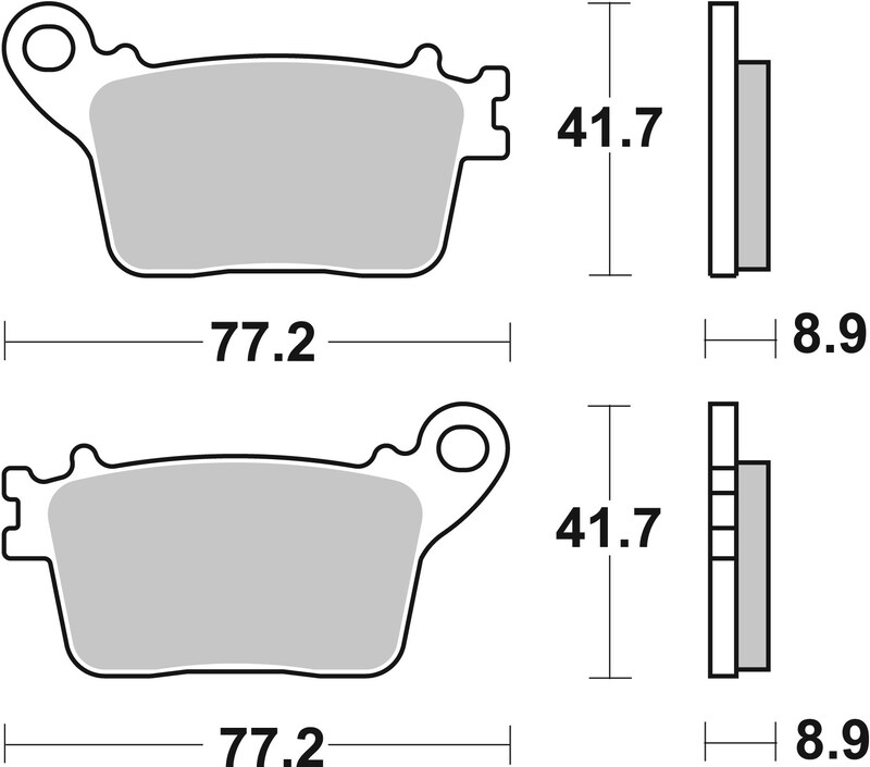 Plaquettes de Frein Arrière Brembo Métal Fritté pour Suzuki GSX-R 1000 R (17-21) - 07HO59SP