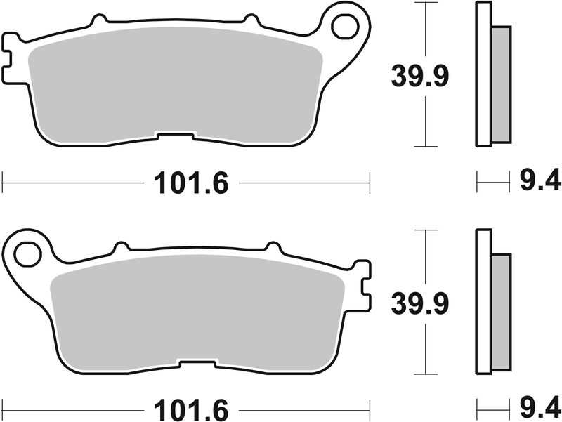 Plaquettes de Frein Arrière Brembo Métal Fritté pour Honda VFR 1200 X Crosstourer (12-18) - 07HO60SP