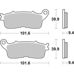 Plaquettes de Frein Arrière Brembo Métal Fritté pour Honda VFR 1200 X Crosstourer DCT (16-18) - 07HO60SP
