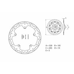 Paire de Disques de Frein avant avec kits plots Brembo pour BMW R NINE-T (13-22) - 168B407D7