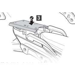 Support Top Case Shad KTM Adventure 1050 et 1190 (14-16) 1290 Super Adventure (14-20)
