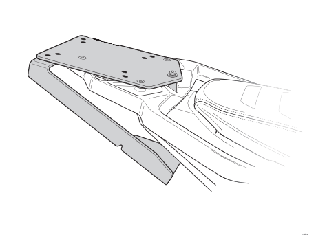 Support Top Case Shad pour Benelli BKX 125 (2026 et +)