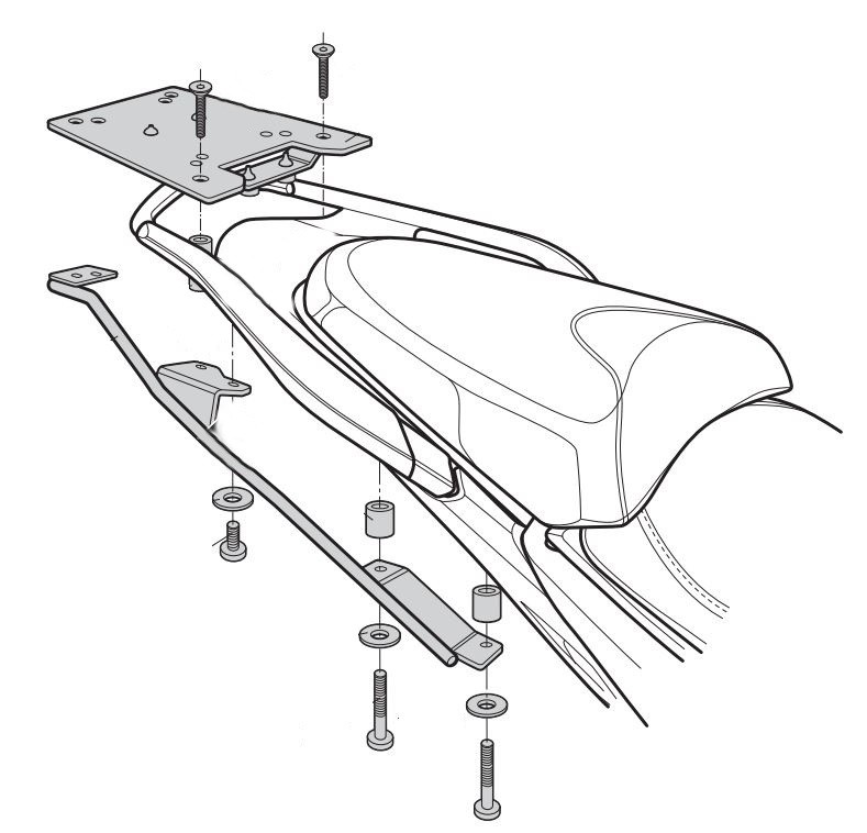 Support Top Case Shad pour Multistrada 950 (17-21) Multistrada 1200 (16-21) Multistrada 1260 (18-21)