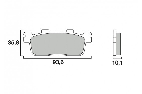 Plaquette de frein Arrière Brembo 07069 XS