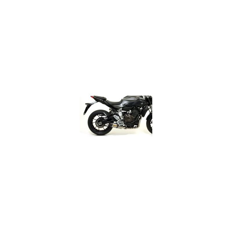 Ligne d'échappement ARROW Thunder Embout Carbone pour Yamaha MT-07 (14-20) et Tracer 700 (16-19) Passage Bas Ligne d'échappement ARROW Thunder Embout Carbone pour Yamaha MT-07 (14-20) et Tracer 700 (16-19) Passage Bas