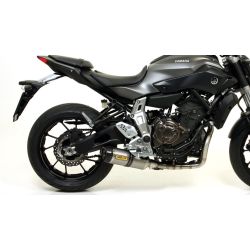 Ligne d'échappement ARROW Thunder Embout Carbone pour Yamaha MT-07 (14-20) et Tracer 700 (16-19) Passage Bas