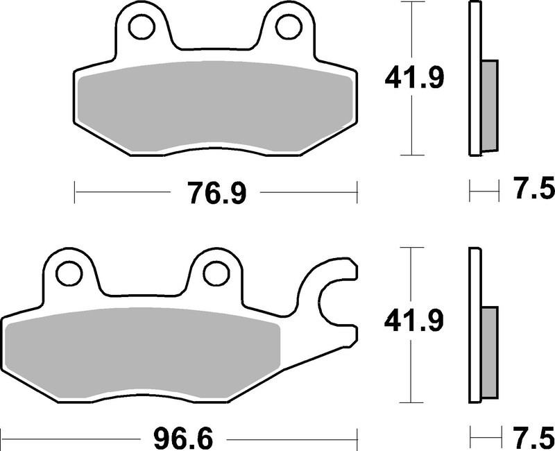 Plaquettes de Frein avant Brembo Route Métal Fritté pour Kawasaki Eliminator 500 SE (24-25) - 07KA31.SA