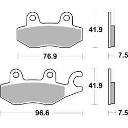 Plaquettes de Frein avant Brembo Route Métal Fritté pour Kawasaki Eliminator 500 (24-25) - 07KA31.SA
