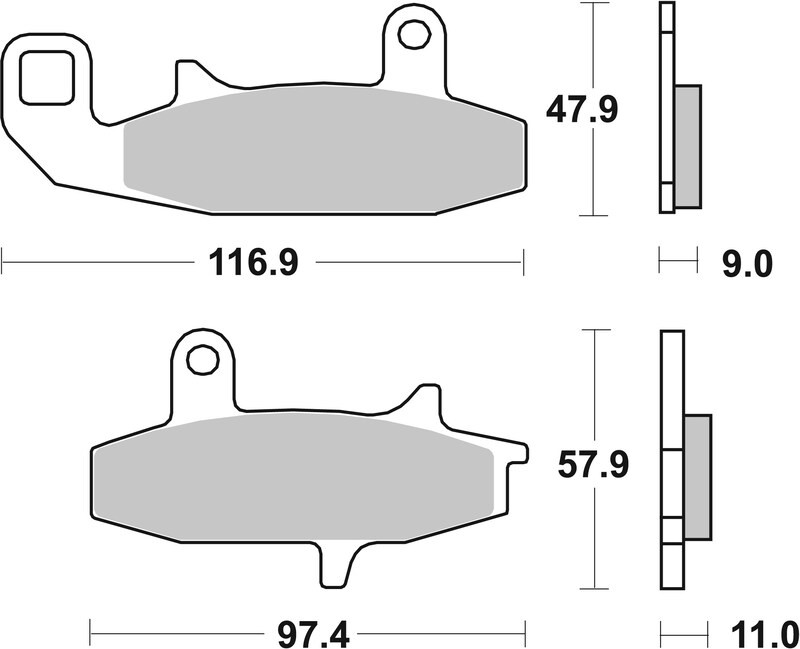 Plaquettes de Frein avant Brembo Route Métal Fritté pour Suzuki DR 650 R Dakar (90-94) - 07SU15.SA