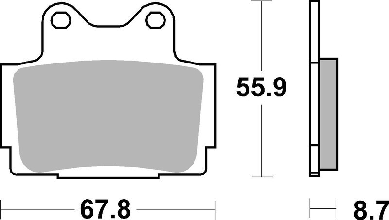 Plaquettes de Frein Arrière Brembo Métal Fritté pour Yamaha XJ 600 (91-02) - 07YA12SP